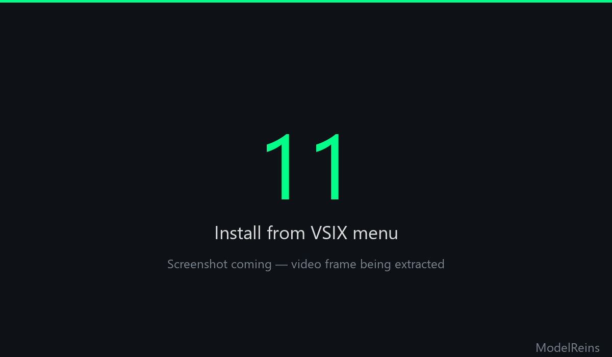 Install from VSIX menu
