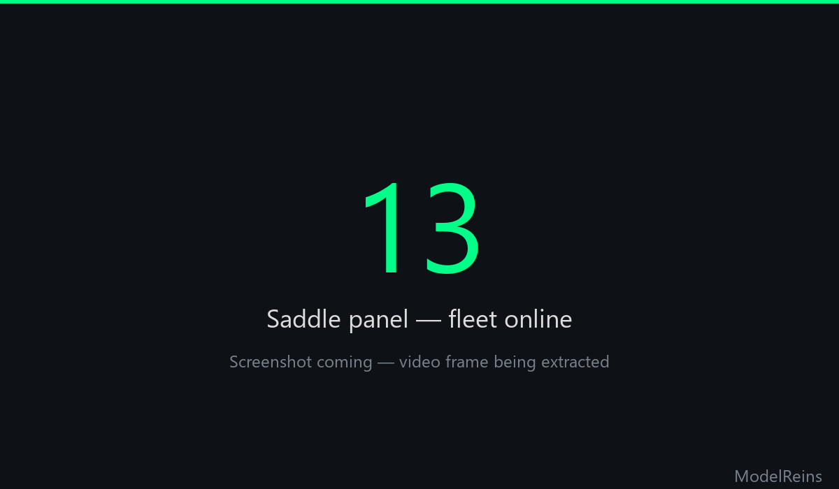 Saddle fleet panel